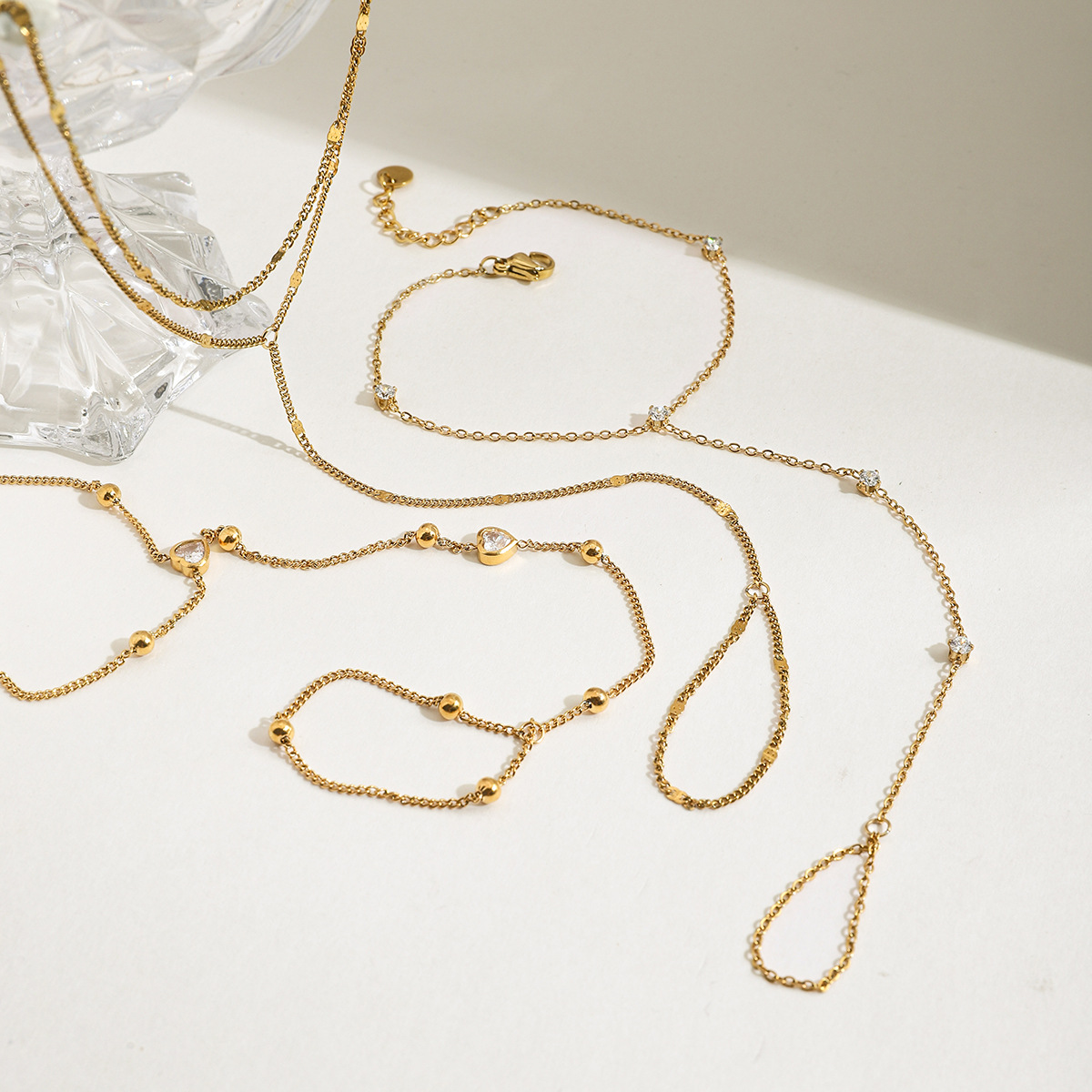 Stainless Steel Bracelet With A Light-luxury High-end Feelmade From Titanium Steel