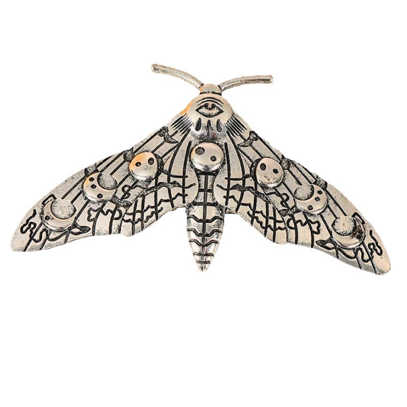 مشابك شعر حشرية عتيقة التصميم لمقدمة الرأس، فراشة نابضة بالأناقة، إكسسوارات شعر للبنات