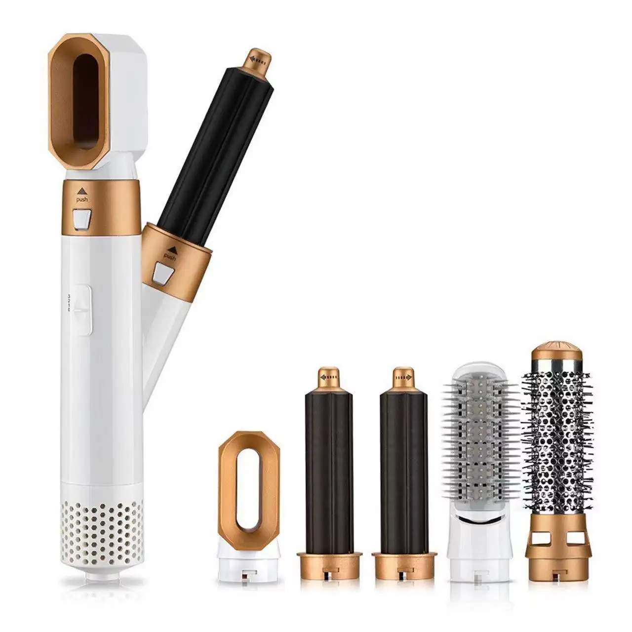 5-in-1 Hot Air Comb Curling Iron Styling