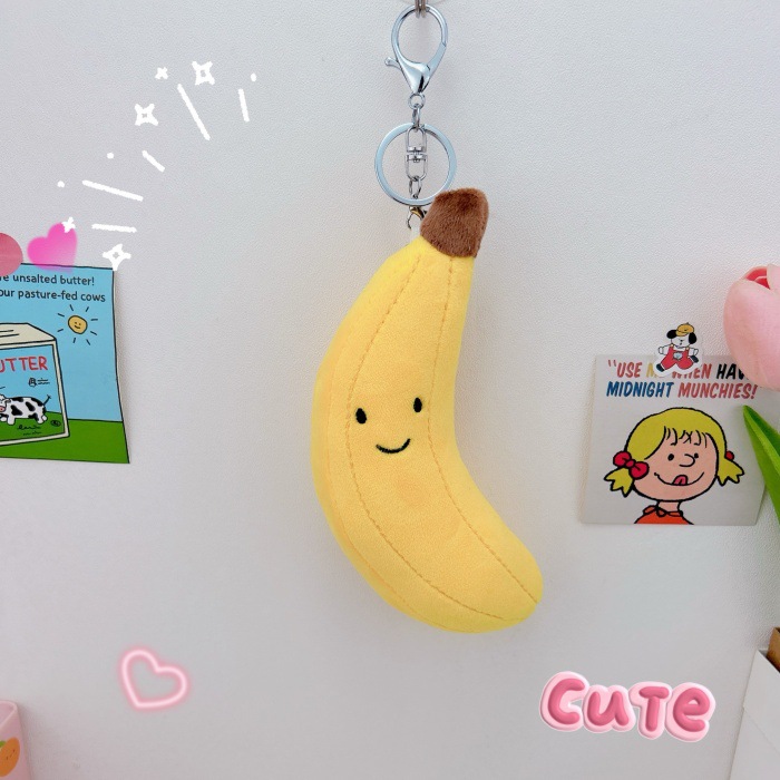 Title 12, Creative Plush Cute Fruit Keychain Pendant