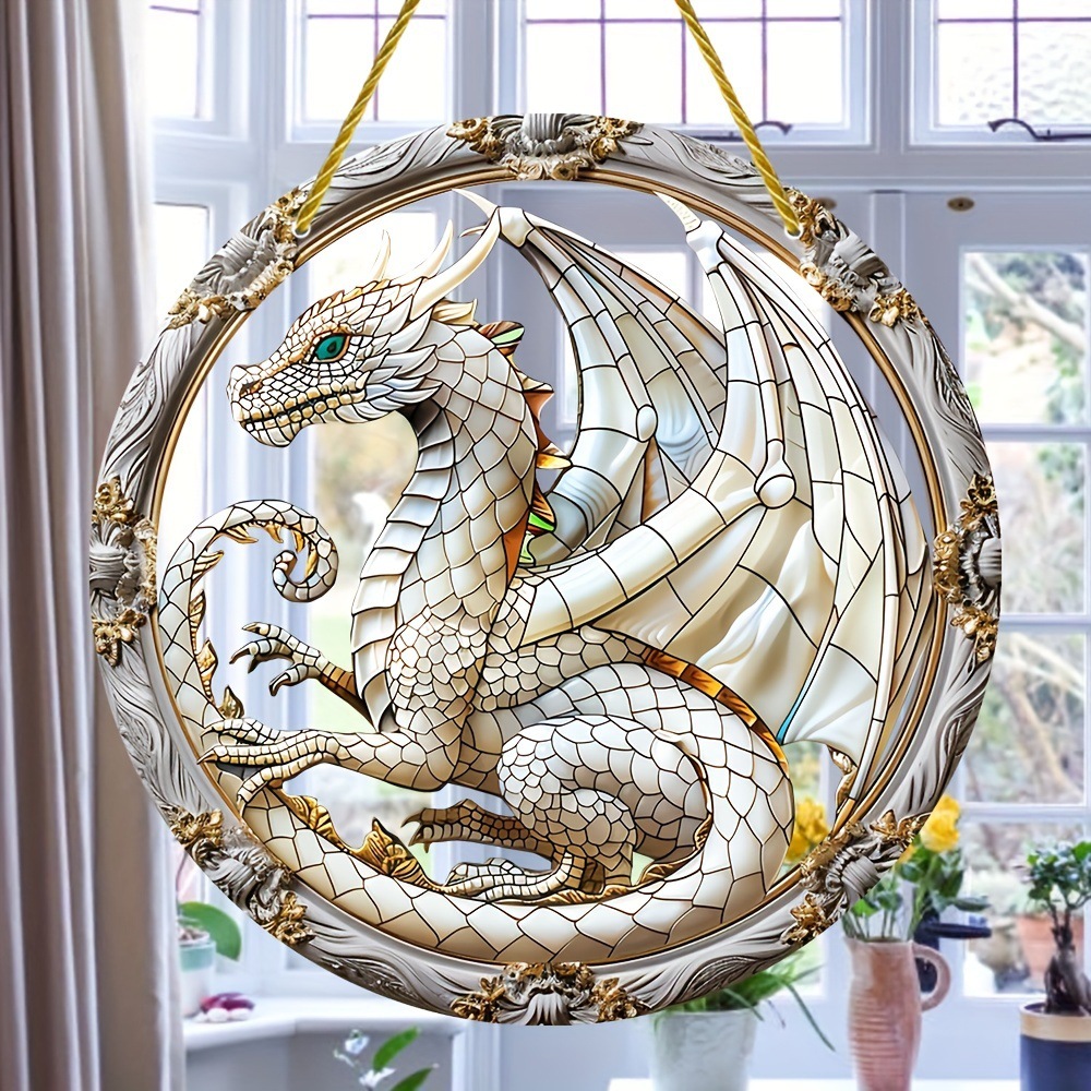 Title 2, Acrylic Dragon Japanese Catcher Glass Window Tr...