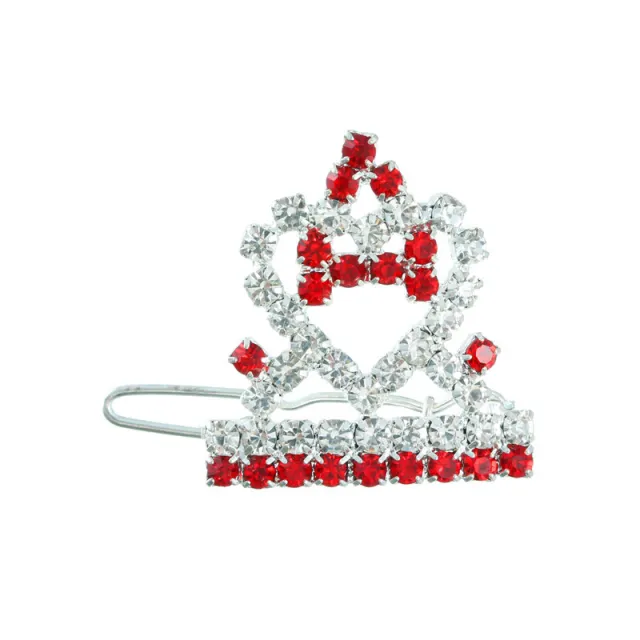 Crown Dogs And Cats Hairpin Ornament Pet Red - Shop at LoveMi