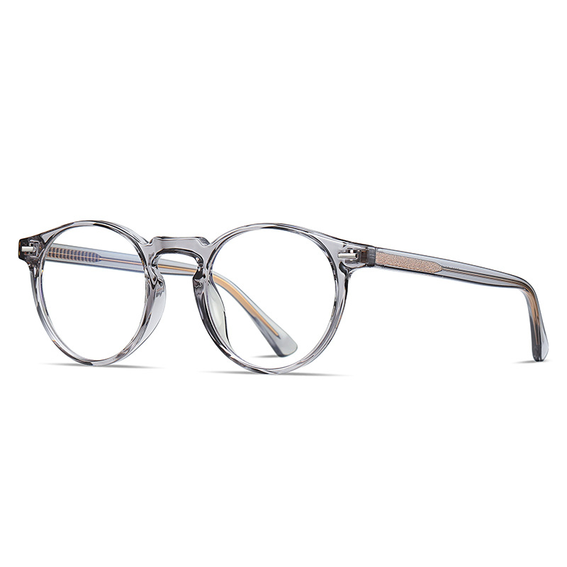 Retro Blue-light-blocking Glasses With TR90 Round Frames