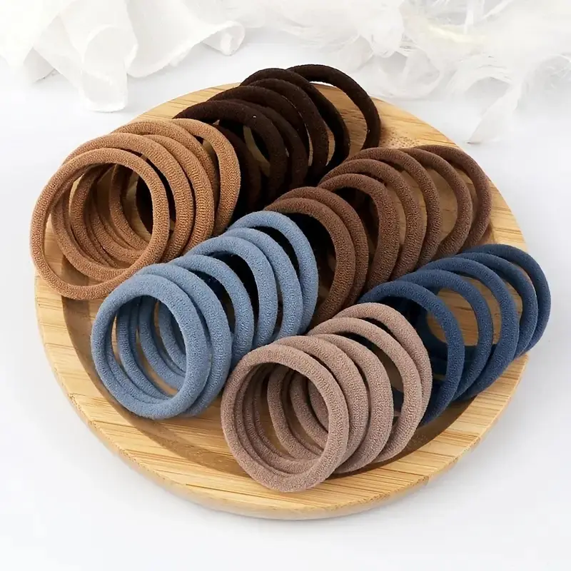 Towel Ring Hair Bands 4cm Solid Color