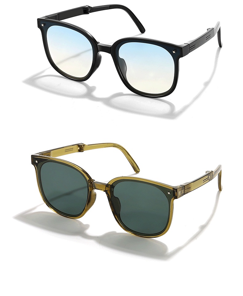 Fashionable Retro Sun Protection Folding Sunglasses - Image 14