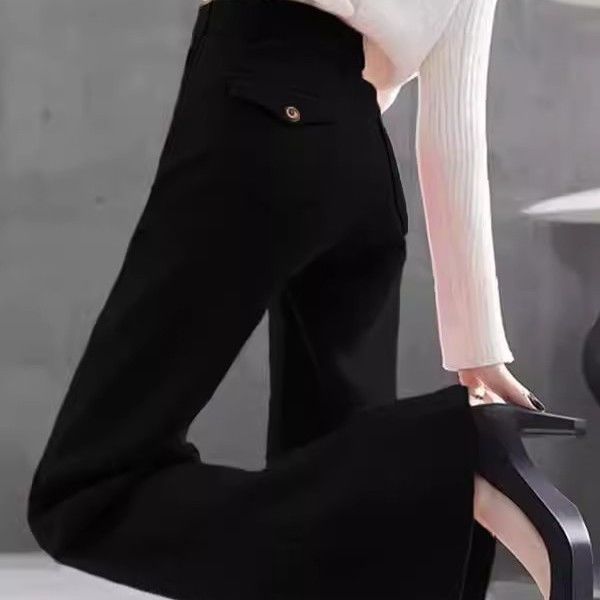 Versatile High-waisted Slimming Workwear Bootcut Pants