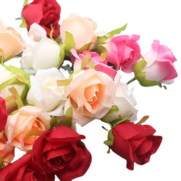 Handmade Diy Raw Silk Wedding Celebration Decoration Roses