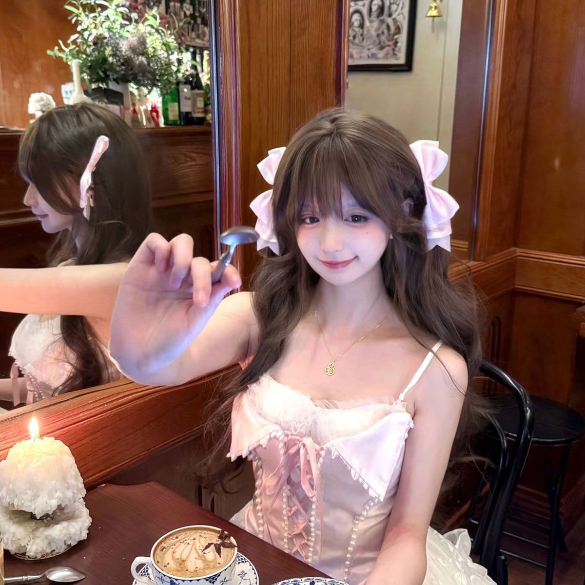 Adorable Bow Barrettes Cute Advanced Sweet Double Hair Accessory For Ponytail