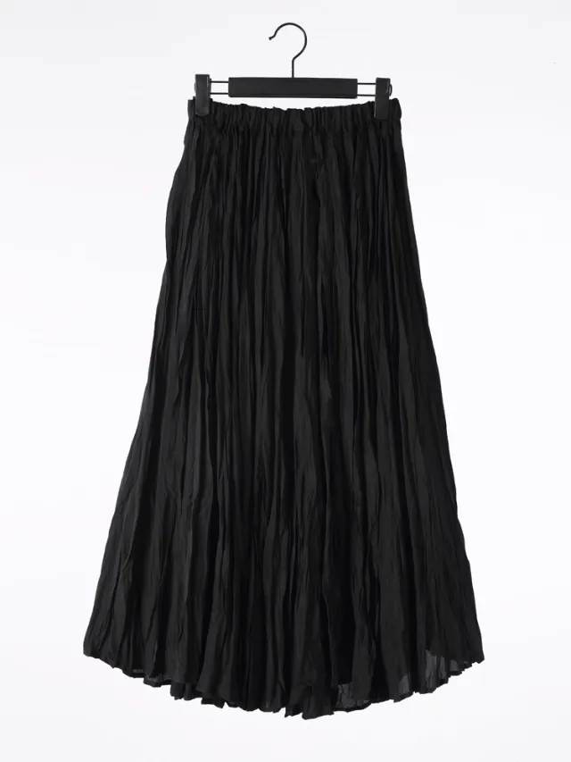 Solid Color Embroidered Long sleeved Top Handmade Pleated Two piece Overskirt Suit Black Skirt - Shop at LoveMi