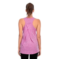 Exercise Yoga Clothes Blouse Running Quick-drying Loose Yoga Vest - Rose Red - View 1