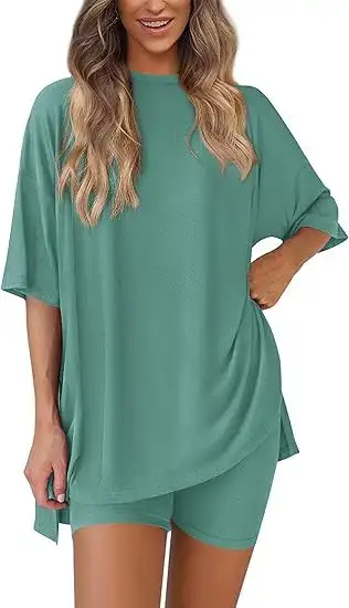 New Loose Fashion Solid Color Casual Two-piece Suit