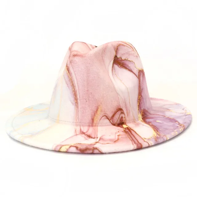 New Digital Printing Woolen Big Jazz Top Hat Big Pressure Hat Style05 - Shop at LoveMi