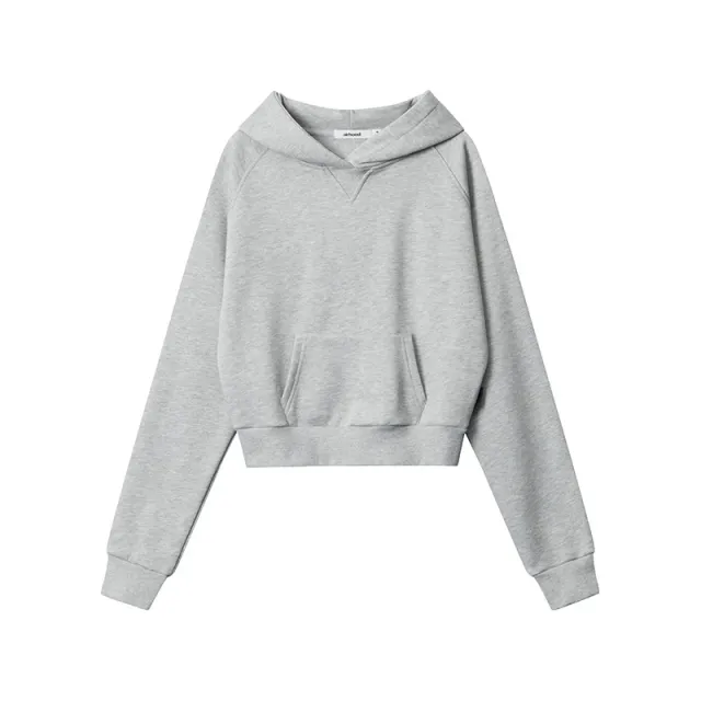 American Autumn Winter Sweater Hooded New Loose Leisure Pullover Flower Gray - Shop at LoveMi