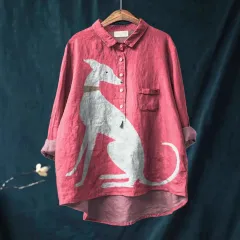 European And American Long Sleeve Shirt 5 Button Cardigan Hawaiian Style Shirt - Model 01 - View 1
