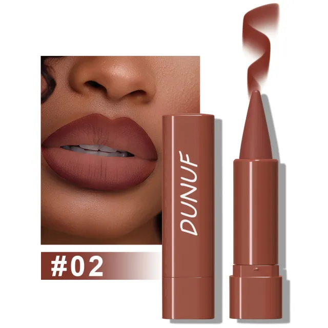 Waterproof And Durable Gradient Lip Liner Matte Finish Lipstick 02 Color - Shop at LoveMi
