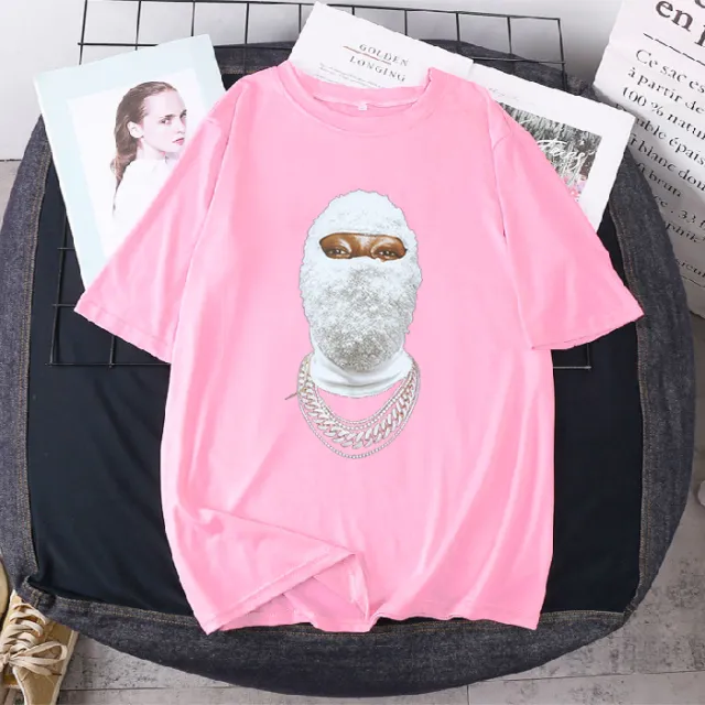 Black Short sleeved T shirt Women's Spring And Summer American Street Personality Loose Top Wear Violet - Shop at LoveMi