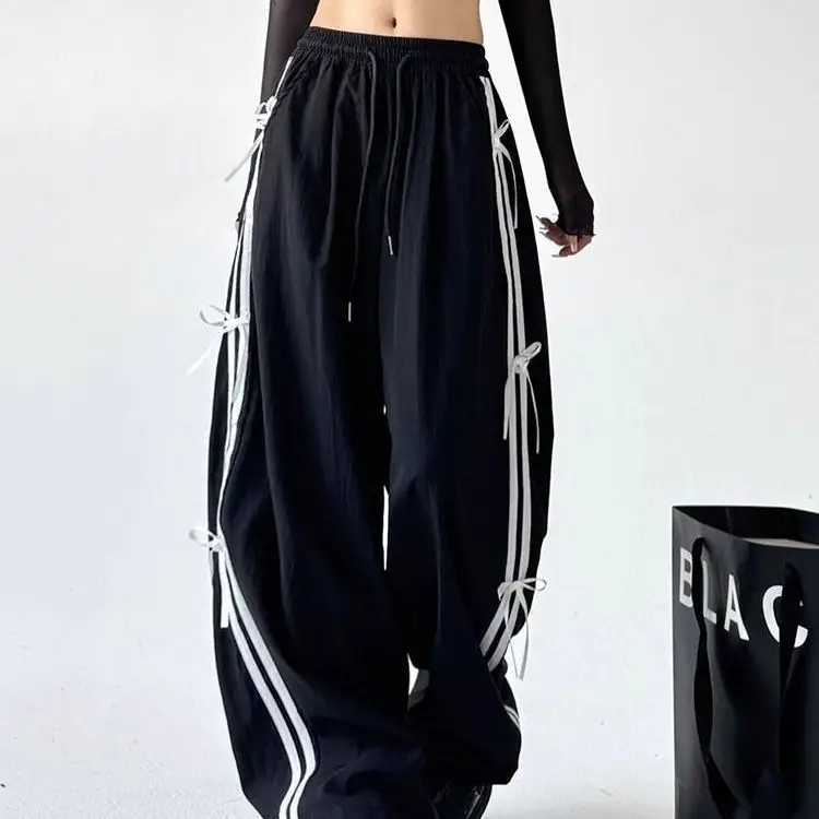 Bow Tie White Pants Leisure Cargo