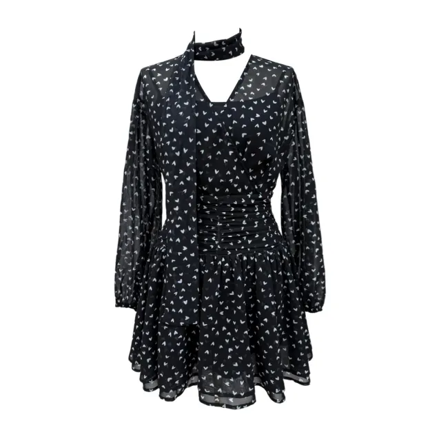 Elegant Waist cinching Short Skirt French style Dress For Women Straps And Dresses M - Shop at LoveMi