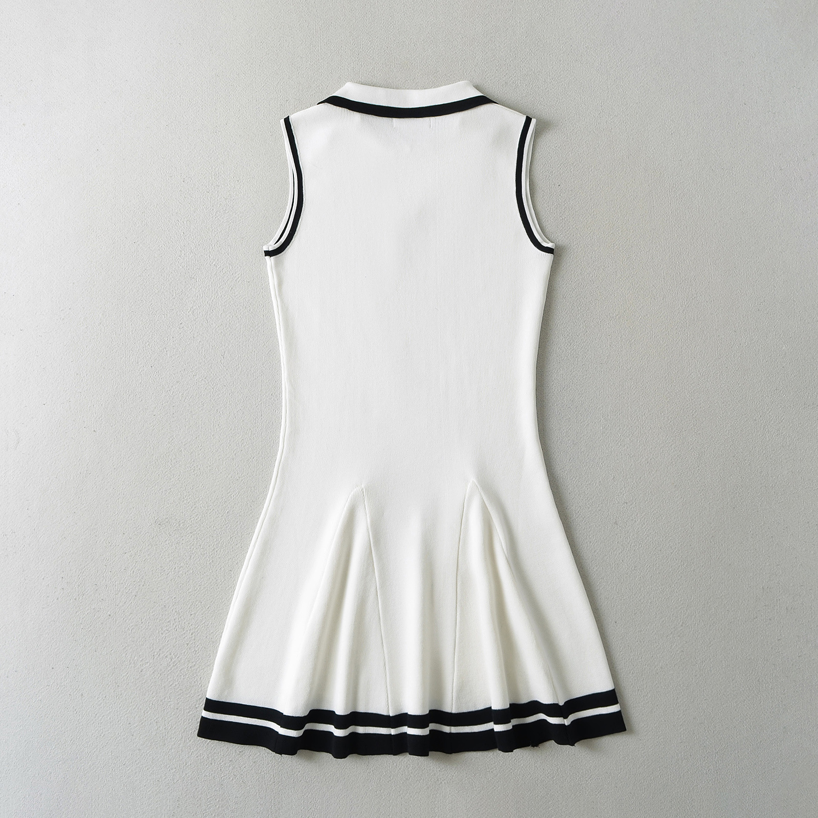 Knitted Lapel Butterfly Strap Sports Leisure Dress - Image 2