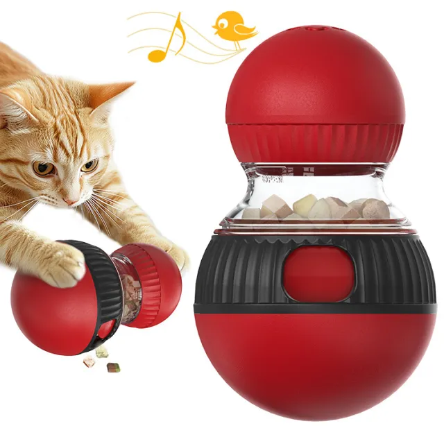 Rotating Funny Cat Sound Food Dropping Ball Toy Super Ball - Shop at LoveMi