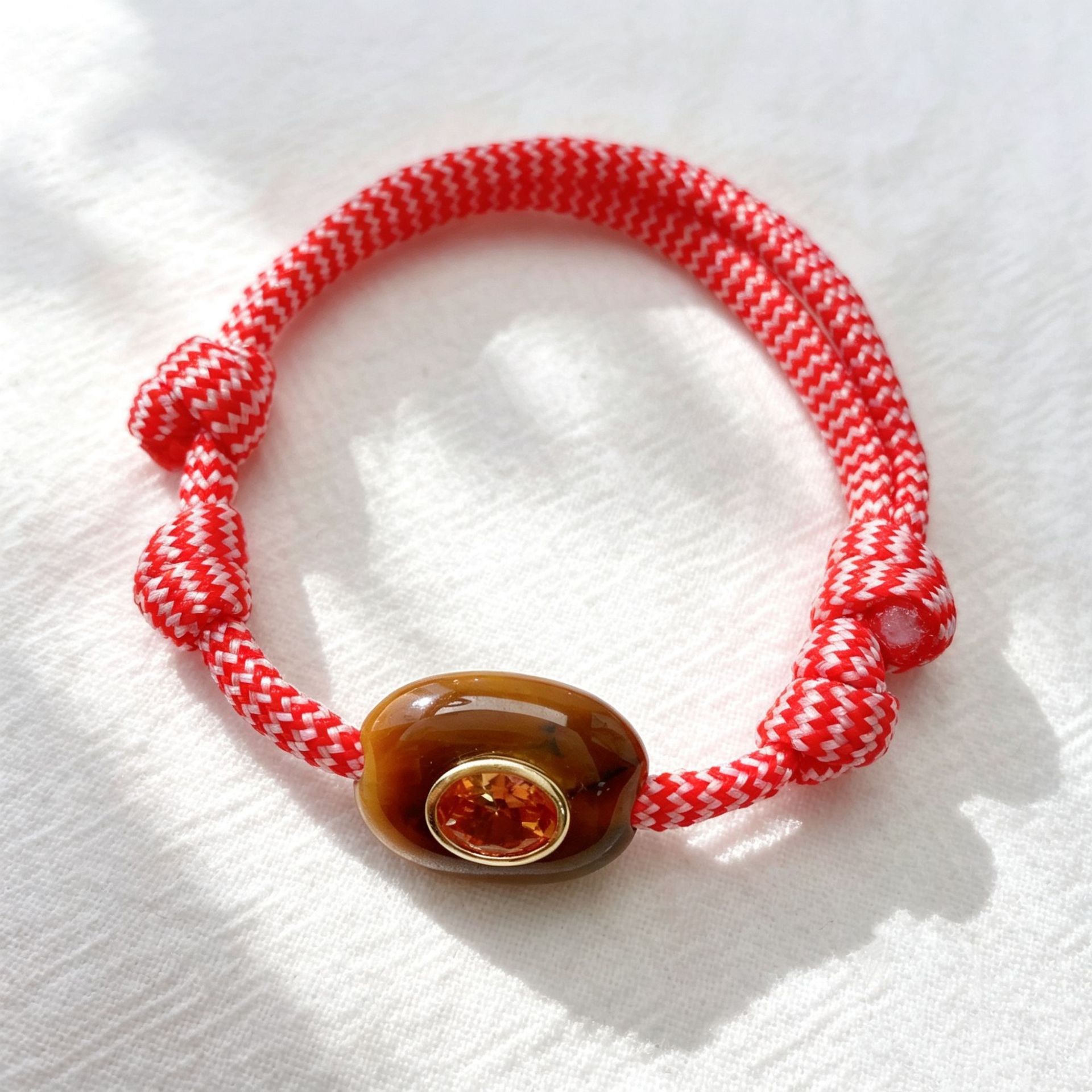 Natural Stone Evil Eye Braided Bracelet, picture 7 of 8