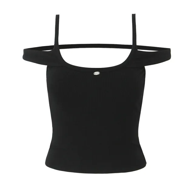 Sexy Camisole Lace Up Fake Two Pieces Culottes Black - Shop at LoveMi