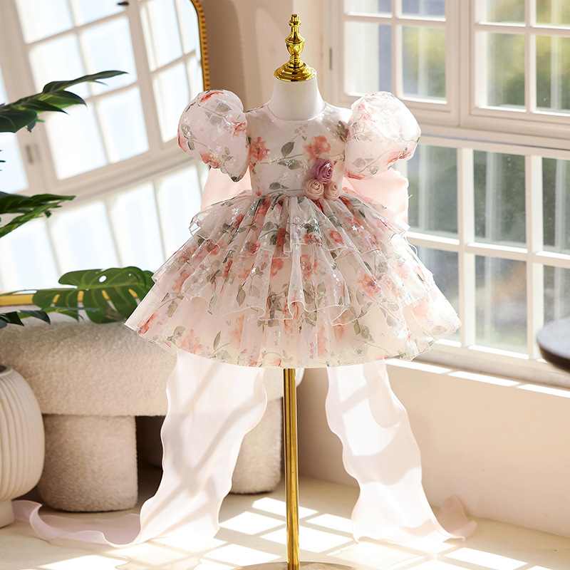 Dress Girls Birthday Catwalk Piano Performance Color - Shop at LoveMi