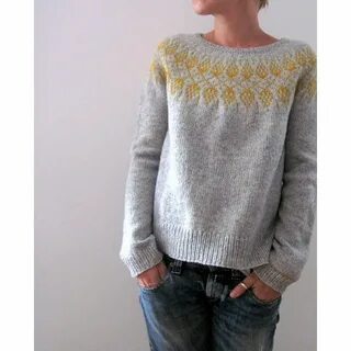 Title 5, Round Neck Loose Multicolor Pullover Sweater