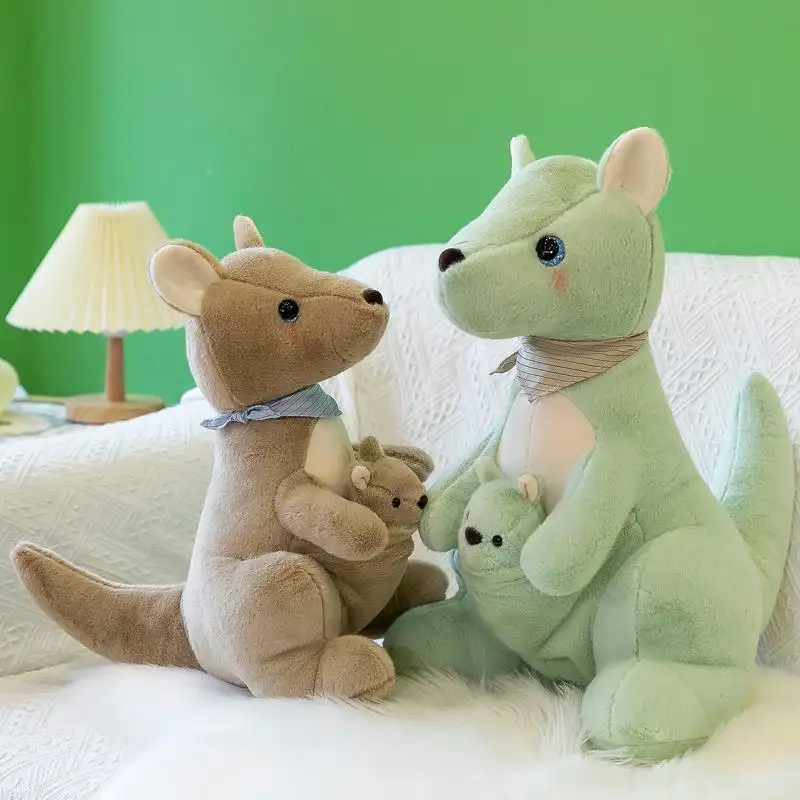 Oceanias Cute Kangaroo Plush Mother-and-child Toy