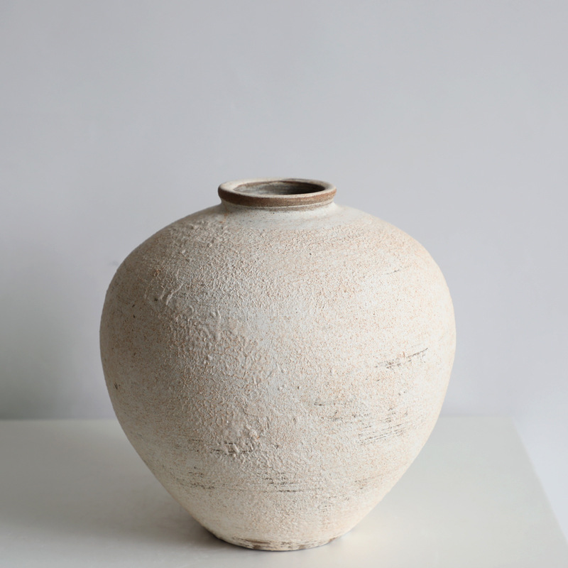 Handmade pottery ceramic vase vintage stoneware (type b big