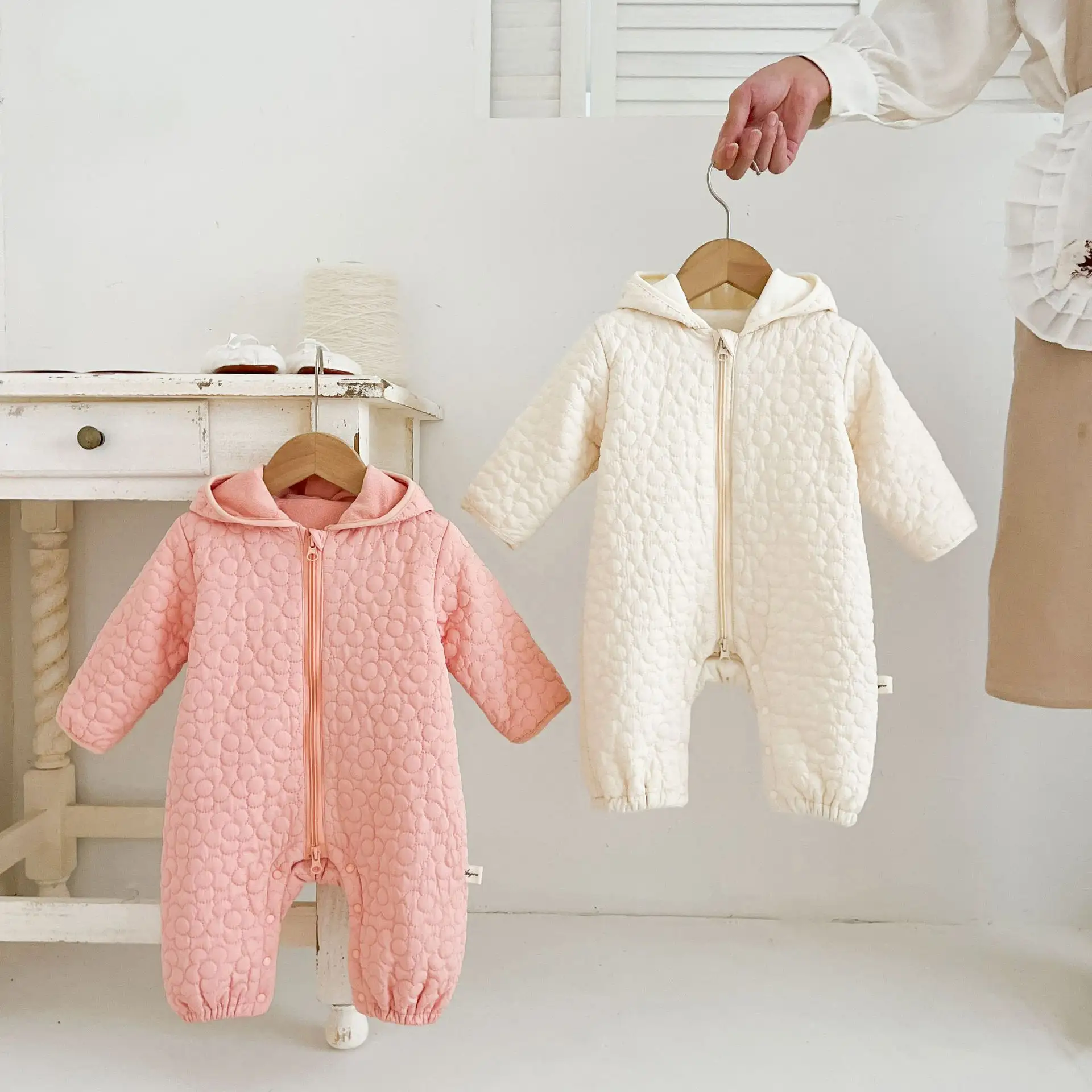 Baby Autumn And Winter Rompers Warm Male