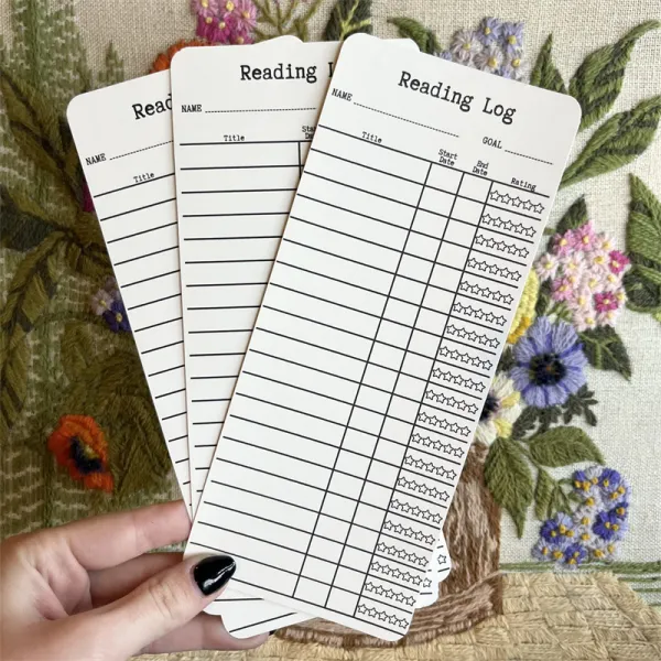 Reading Log Bookmarks
