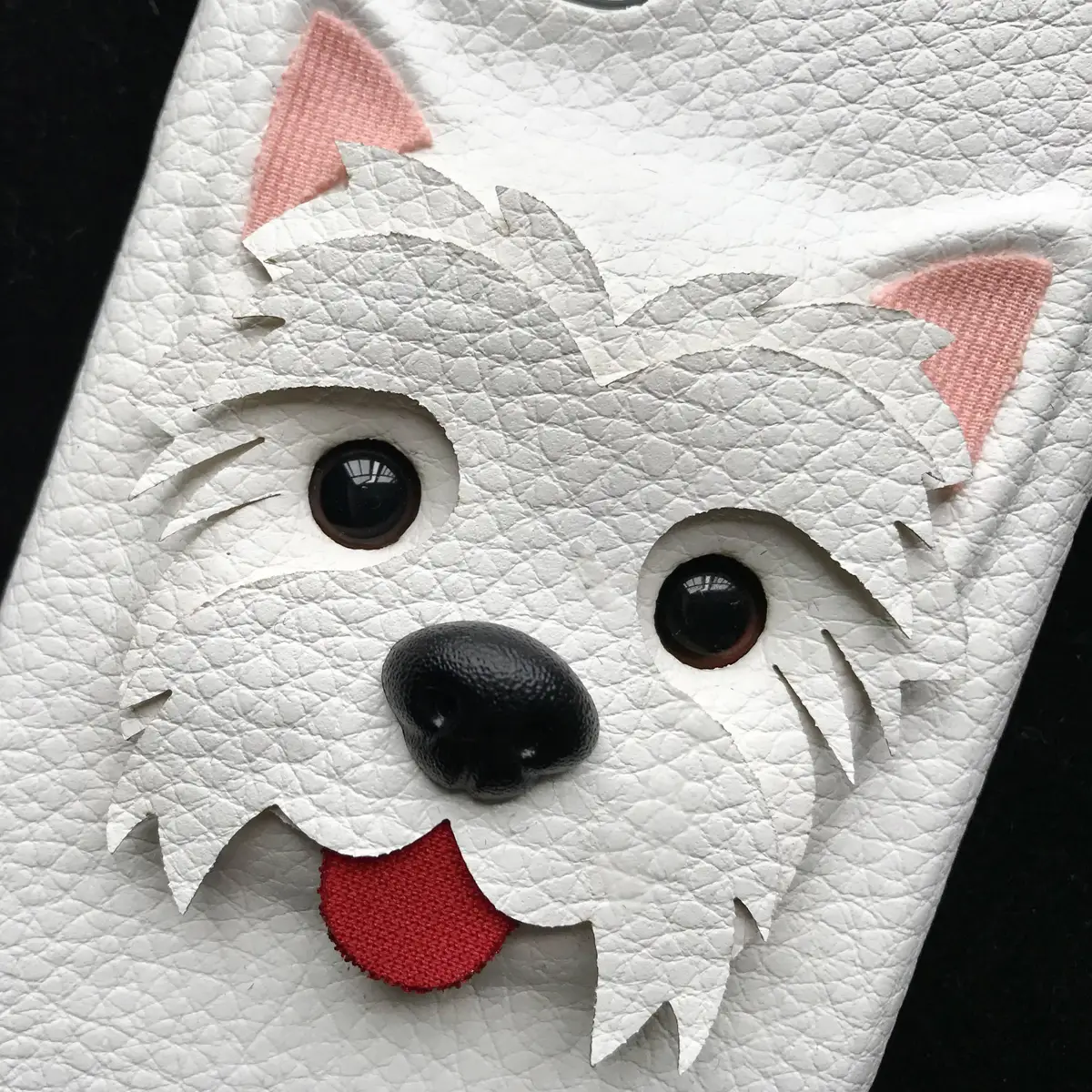 Cute PU Dog All-inclusive Phone Case Protective Case