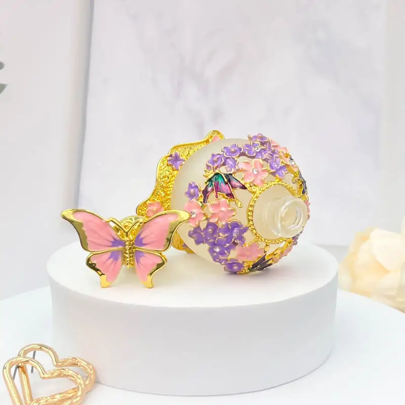 25ml Beauty Salon Special High-grade Thickened Butterfly Glass Vacuum Packing Essential Oil Perfume Bottle