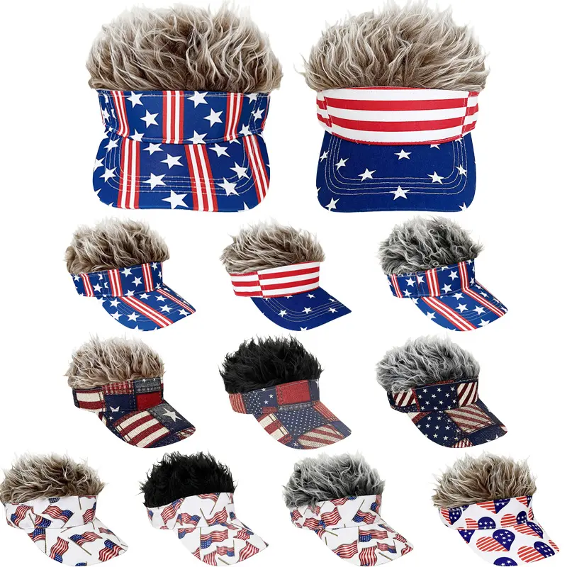 Simulation Wig Cap 250th Anniversary Baseball Synthetic