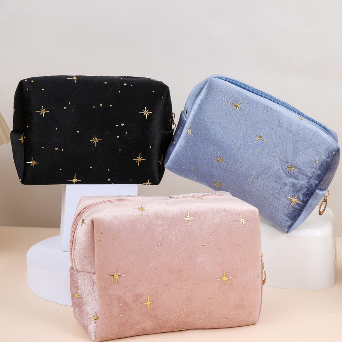 Cosmetic Zipper Wash Bag For Portable Storage