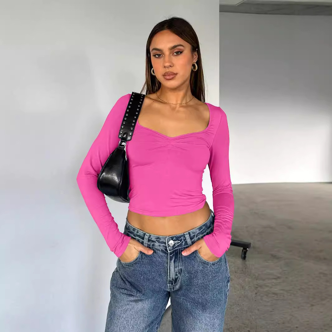 New Sexy Square-Neck T-Shirt For Women