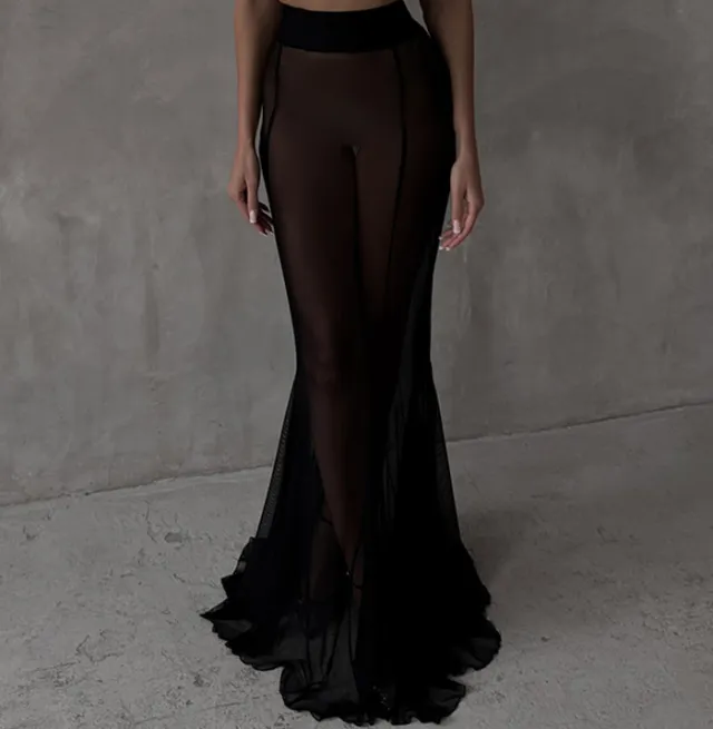 Long Sleeve Satin Top Suit Loose G385 Black Overskirt - Shop at LoveMi