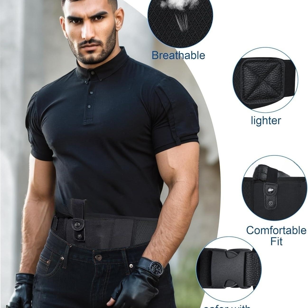Universal Hidden Outdoor Quick-Attach Waist Sheath