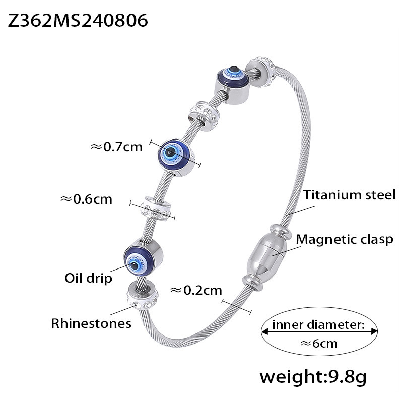 Drip Retro Affordable Luxury Bracelet Diamond Titanium Steel Plated 18K Real Gold