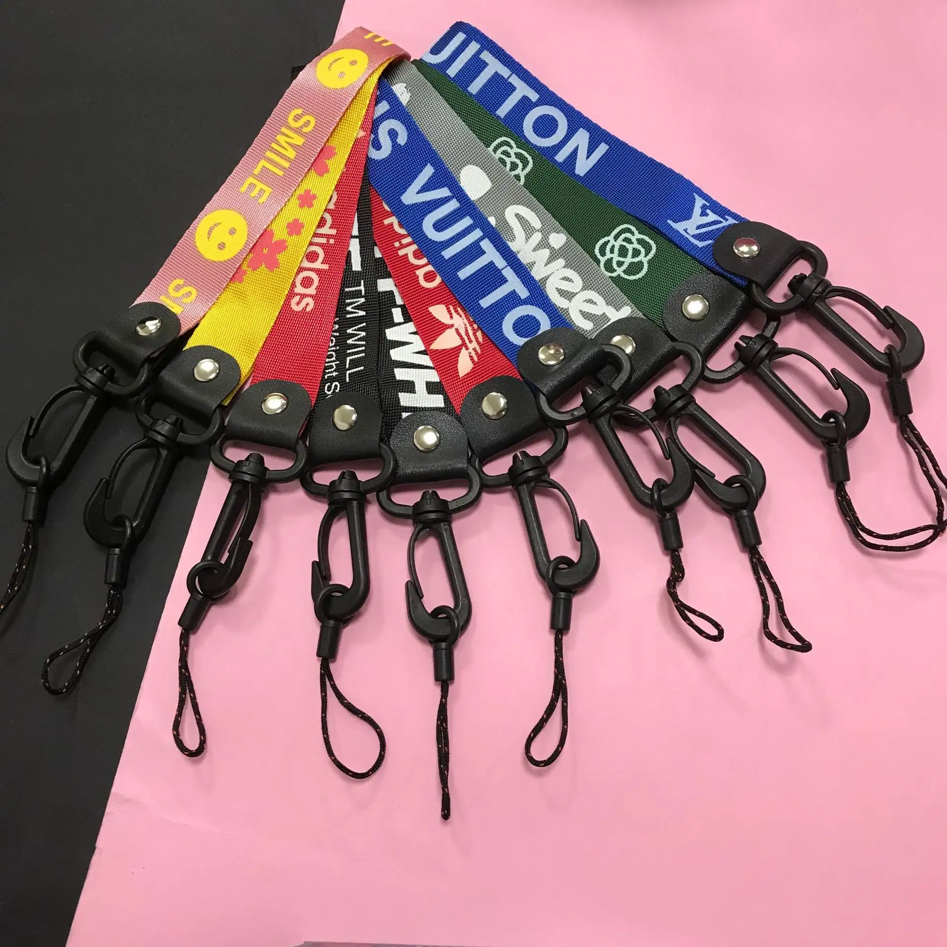 25cm Wide Short Mobile Phone Lanyard 2-in-1