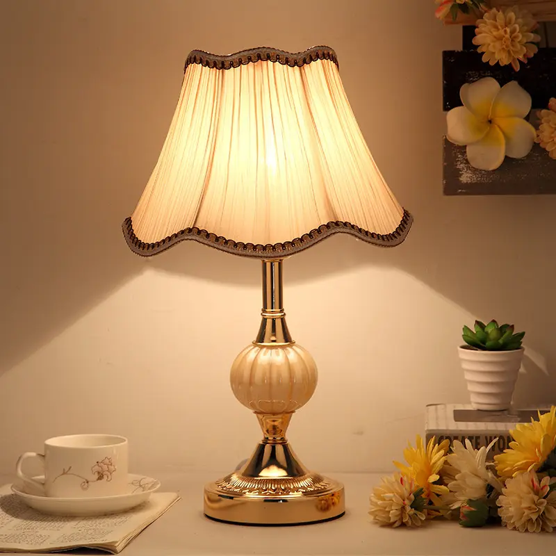 European Minimalist Glass Bedroom Bedside Lamp