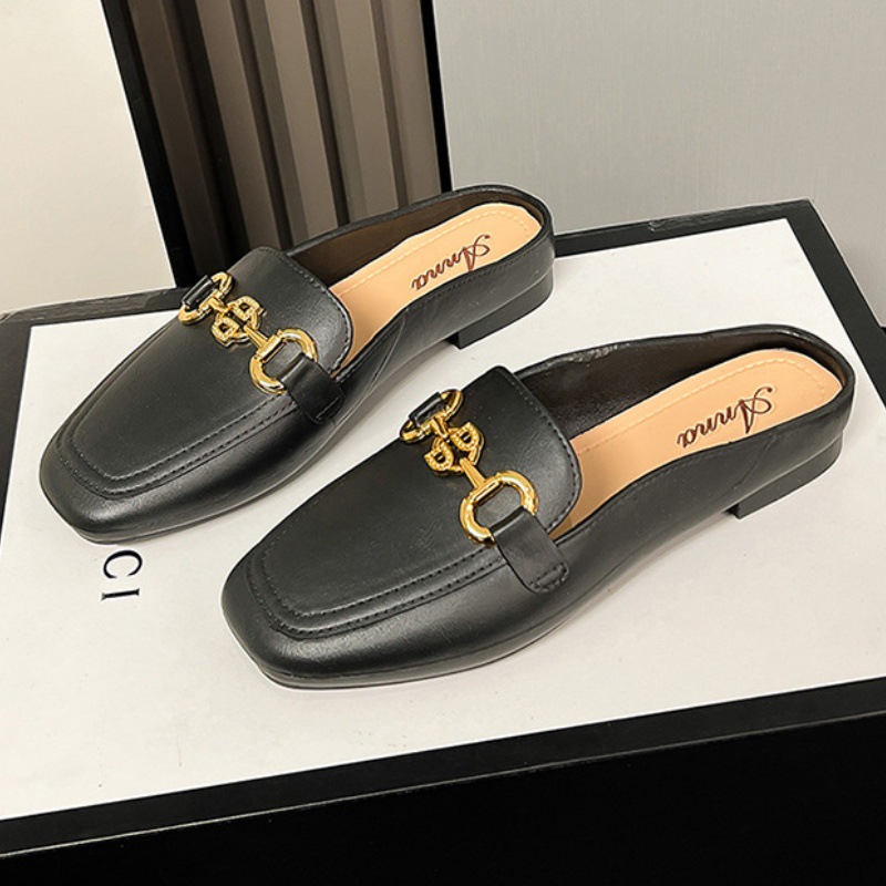 New Closed-toe Casual Half-slipper Shoes For Women