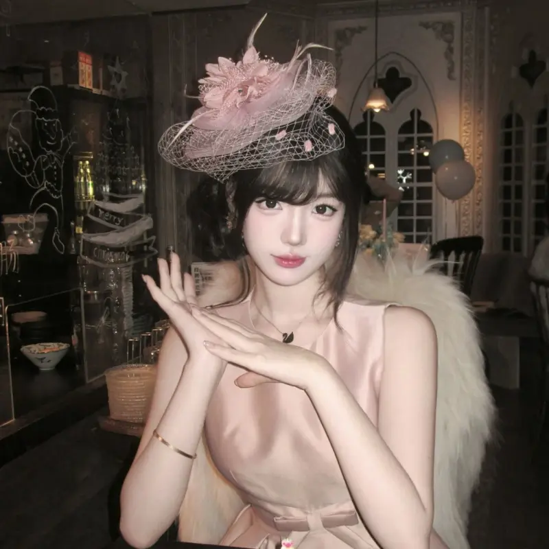 Dinner Socialite Gathering French Retro Feather Headdress