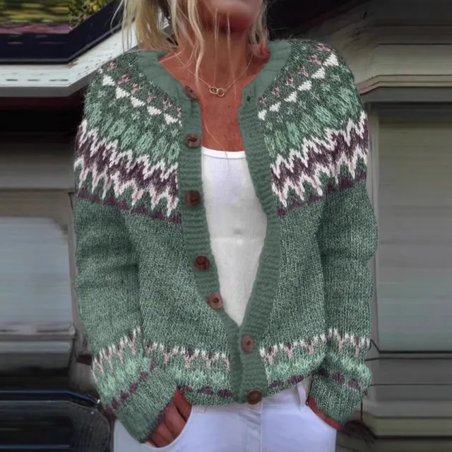 Women's Simple All match 3D Digital Pattern Printed Sweater Hnzmy569 - Shop at LoveMi