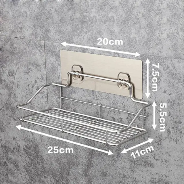 Stainless Steel Bathroom Rack Punch free Kitchen Default Item - Shop at LoveMi