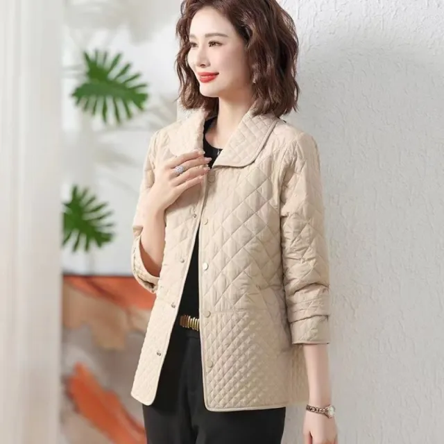 Lightweight Short Mom Wear Winter Loose Khaki - Shop at LoveMi
