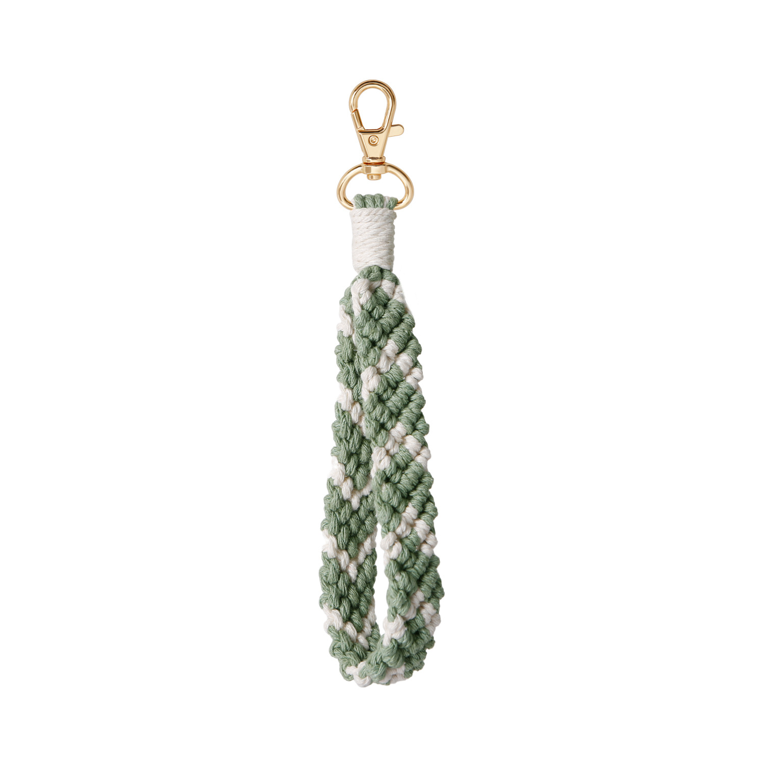 Hand woven Key Ring For Love Wrist K68611 Light Green - Shop at LoveMi