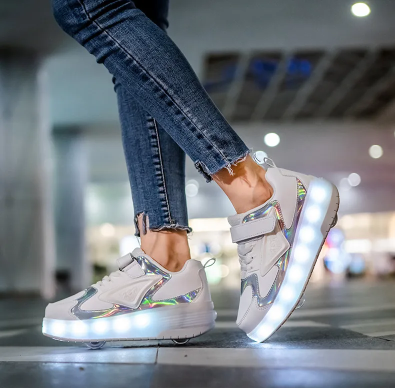 Title 26, LED Ultralight Luminous Charging Heelys Sports