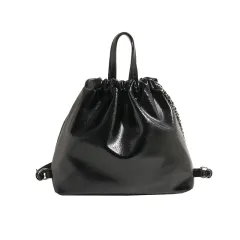 Versatile Handbag Large Capacity Fashionable Retro Shoulder Bag - Black - View 1